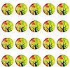 Half Round/Dome Tree Pattern Glass Flatback Cabochons for DIY Projects GGLA-YW0001-14M-1