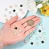 80Pcs 4 Colors Zinc Alloy Enamel Charms PALLOY-CJ0001-151-4