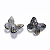 Transparent Spray Painted Glass Charms LS-GLAA-T016-22E-2