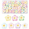 70Pcs 7 Colors Plumeria Flower Opaque Resin Cabochons CRES-FS0001-32-1