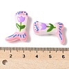 Painted Glass Beads Enamel Beads X1-BLOW-D300-01F-3