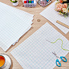 6Pcs 2 Colors Cotton Rectangle Cross-Stitch Fabric DIY-AR0004-83-4