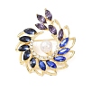 Alloy Rhinestone Lapel Pin Brooches RB-CBA1388-02G-1