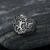 Retro 316 Stainless Steel Tree of Life Finger Rings FIND-PW0020-09A-3