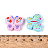 Baking Paint Printed Opaque Acrylic Beads MACR-N018-10-3