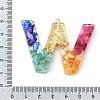 Transparent Resin Pendants RESI-XCP0002-29-3