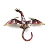 Dragon Alloy Rhinestone Brooches X1-JEWB-K018-14AG-01-1