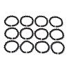 12Pcs 12 Styles 8mm Round Natural Lava Rock Constellation Beaded Bracelet Sets BJEW-JB10870-1