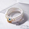 Chunky Tube Beads Bracelets Set BJEW-JB07224-2