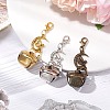 3Pcs 3 Colors Alloy Fairy Bell Pendant Decorations HJEW-JM02412-2