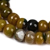 Dyed Natural Agate Beads Strands G-U030-A01-04-4