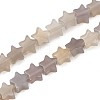 Natural Grey Agate Beads Strands G-U021-B01-02-2
