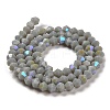 Opaque Solid Color Imitation Jade Glass Beads Strands EGLA-A039-P4mm-L14-2