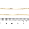 1mm Rack Plating Brass Cable Chain Adjustable Slider Necklaces for Women Men MAK-L044-04G-5