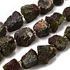 Raw Rough Natural Dragon Blood Beads Strands G-Z087-B09-2