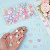 150Pcs Luminous Transparent Acrylic Beads OACR-PA0002-02-3