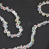 2 Strands Electroplate Glass Beads Strands EGLA-PA0001-01C-6