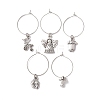 Alloy Wine Glass Charms AJEW-JO00210-1