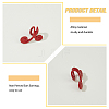 10Pcs 5 Colors Zinc Alloy Cuff Earrings for Women EJEW-HS0001-08-4