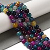 Dyed & Heated Natural Dragon Veins Agate Beads Strands X-G-P539-A01-20-2