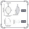 Unicraftale DIY Blank Oval Pendant Making Kit DIY-UN0005-07-3