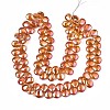 Electroplate Glass Beads Strand EGLA-S188-27-B01-2