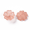 Transparent Frosted Acrylic Bead Caps MACR-S371-04A-763-2