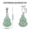 10Pcs 10 Style Gemstone Pendants G-PH0001-37-2