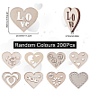 200Pcs Laser Cut Wood Shapes WOOD-SC0001-76-2