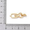 925 Sterling Silver Micro Pave Clear Cubic Zirconia Fold Over Clasps SE-CBAF1B0-02G-2