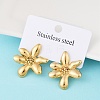 304 Stainless Steel Stud Earrings EJEW-S265-08G-2