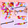 120Pcs 4 Styles Opaque Acrylic European Beads SACR-PA0001-37-6