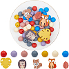 Silicone Alphabet Beads for Bracelet or Necklace Making SIL-SP0001-08-1