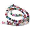 Dyed Natural Malaysia Jade Rondelle Beads Strands X-G-E316-2x4mm-55-4