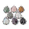 Natural & Synthetic Mixed Gemstone Big Pendants G-L524-09P-1