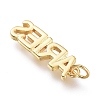 Brass Pendants ZIRC-I048-15G-03-2