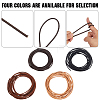 5M Round Braided Cowhide Letter Cord WL-GF0001-34B-04-5