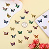 45Pcs 9 Colors Light Gold Alloy Enamel Pendants ENAM-SZ0004-07-4