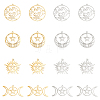 DICOSMETIC 16Pcs 8 Style 304 Stainless Steel Pendants STAS-DC0009-19-1