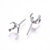 304 Stainless Steel Stud Earring Findings STAS-I095--08P-A-2