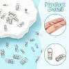 30Pcs 3 Styles Brass Cord End FIND-CJ0004-71-3