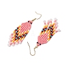 Bohemian Glass Seed Beads Dangle Earrings EJEW-MZ00338-5