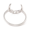 304 Stainless Steel Moon Phase Finger Ring for Women RJEW-A006-07P-3