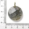 Natural Labradorite Faceted Pendants G-A287-02G-02-3