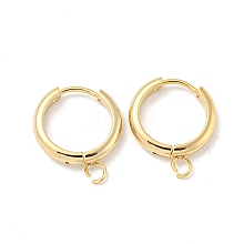 201 Stainless Steel Huggie Hoop Earring Findings STAS-P283-01Y-G