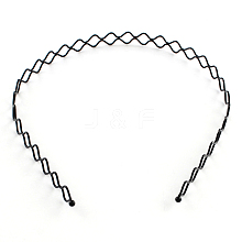 Hair Accessories Iron Wavy Hair Band Findings OHAR-Q043-06