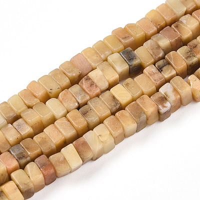 Natural Yellow Opal Beads Strands G-T140-49B-1