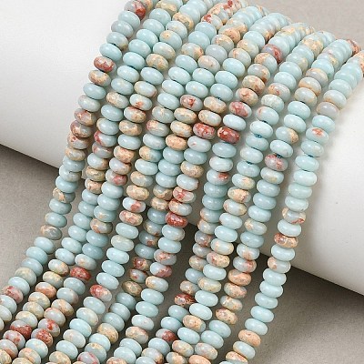 Synthetic Aqua Terra Jasper Beads Strands G-S366-102A-1