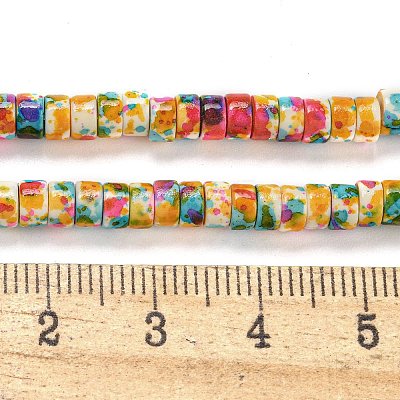 Baking Paint Synthetic Turquoise Beads Strands G-H060-02A-06-1