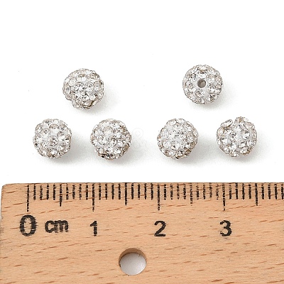 Grade A Rhinestone Pave Disco Ball Beads RB-Q100-12-1